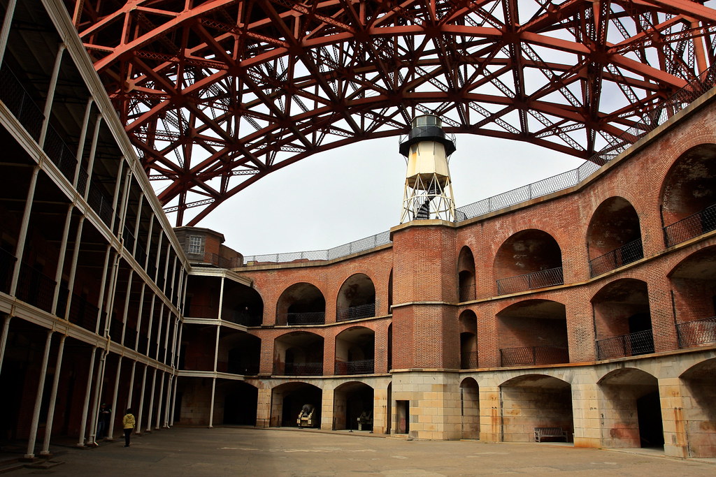 View of inside the historic Fort Point